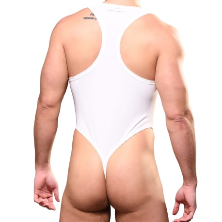 Andrew Christian Body String Almost Naked Buckle Blanc