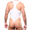 Andrew Christian Almost Naked Buckle Thong Bodysuit - White