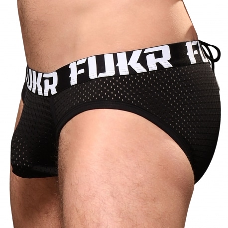 Andrew Christian Slip Almost Naked FUKR Mesh Noir