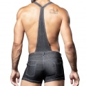 Andrew Christian Cowboy Overalls - Charcoal