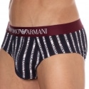 Emporio Armani All Over Logo Briefs - Navy