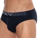 Emporio Armani Rubber Pixel Logo Briefs - Navy