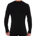 Emporio Armani Bold Monogram Cotton Long Sleeve T-Shirt - Black