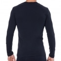 Emporio Armani Bold Monogram Cotton Long Sleeve T-Shirt - Navy