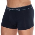 Emporio Armani Boxer Yarn Dyed Coton Bleu Marine