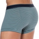 Emporio Armani Boxer Yarn Dyed Coton Rayure Arctique