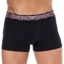 Emporio Armani Boxer Tartan Coton Bleu Marine