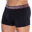 Emporio Armani Boxer Tartan Coton Bleu Marine