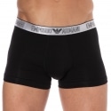 Emporio Armani Silver Christmas Cotton Boxer Briefs - Black - Silver