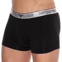 Emporio Armani Boxer Silver Christmas Coton Noir - Argent