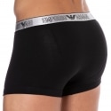 Emporio Armani Boxer Silver Christmas Coton Noir - Argent