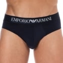 Emporio Armani Classic Pattern Mix Cotton Briefs - Navy