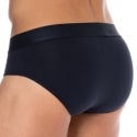 Emporio Armani Classic Pattern Mix Cotton Briefs - Navy