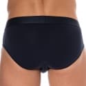 Emporio Armani Classic Pattern Mix Cotton Briefs - Navy