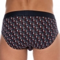 Emporio Armani Classic Pattern Mix Cotton Briefs - Navy Print