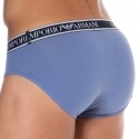 Emporio Armani Core Logoband Cotton Briefs - Oxford Blue