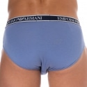 Emporio Armani Core Logoband Cotton Briefs - Oxford Blue