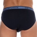 Emporio Armani Core Logoband Cotton Briefs - Navy