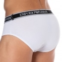 Emporio Armani Core Logoband Cotton Briefs - White