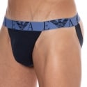 Emporio Armani Bold Monogram Cotton Jock - Navy - Blue