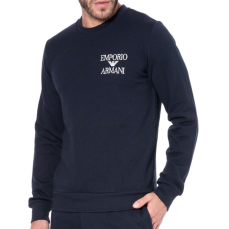 Emporio Armani Iconic Terry Sweater - Navy