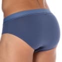 Emporio Armani Slip Mixed Waistband Coton Bleu Indigo