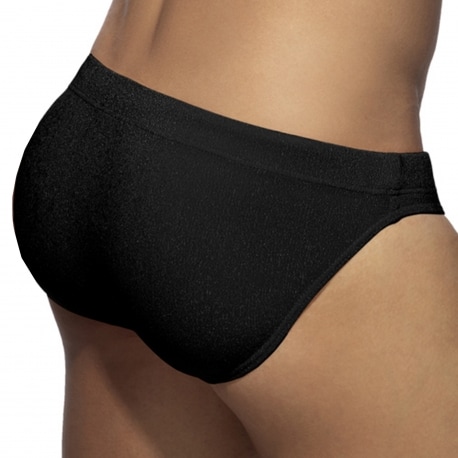 Piqué Swim Briefs - Black