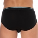 Emporio Armani Underline Logo Briefs - Black