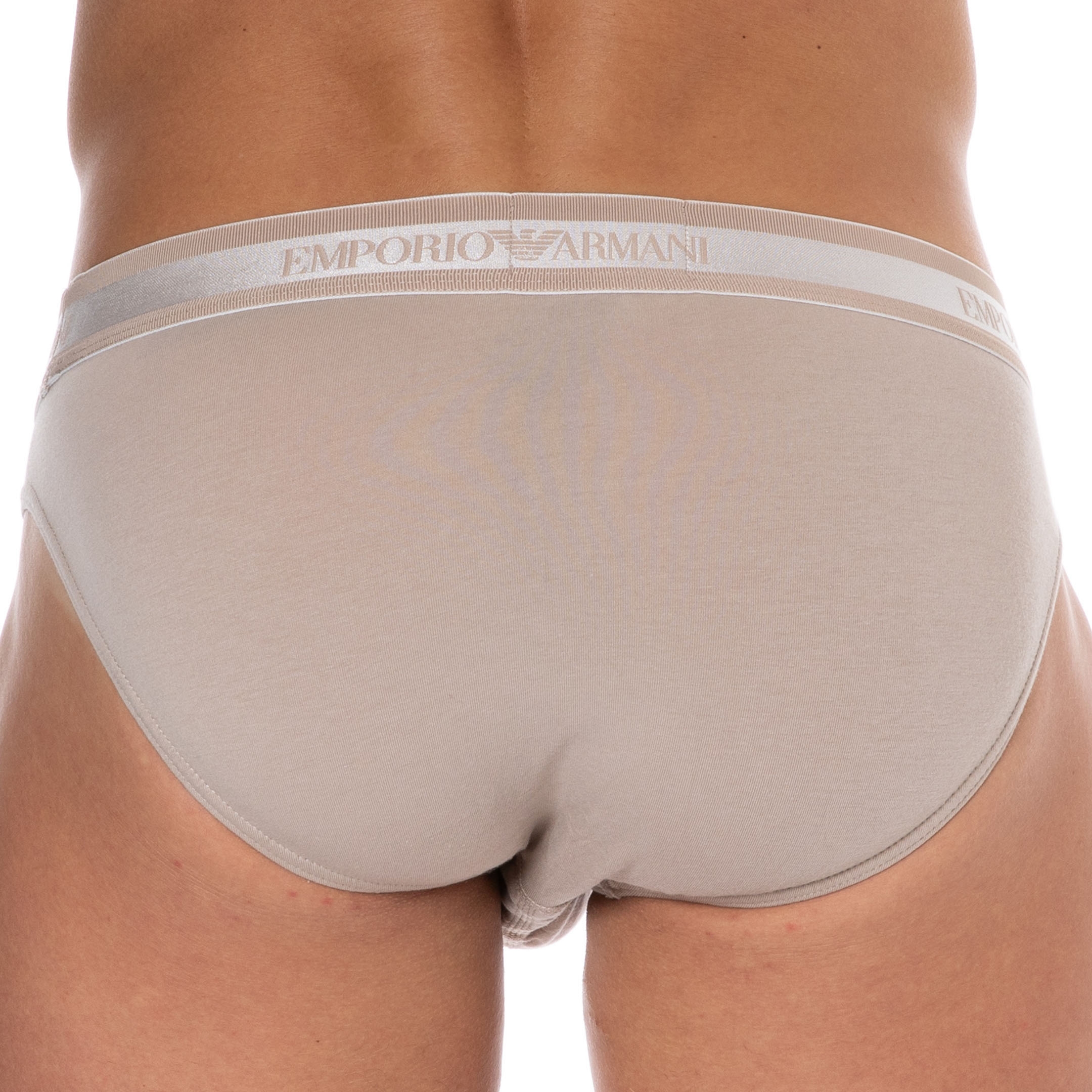 Emporio Armani Shiny Logoband Cotton Briefs Skin INDERWEAR