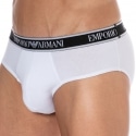 Emporio Armani Slip Core Logoband Coton Blanc