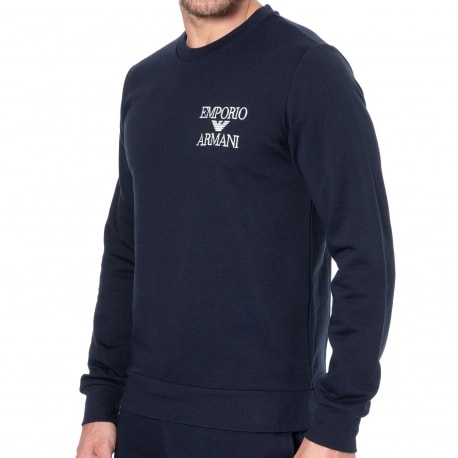 Emporio Armani Iconic Terry Sweater - Navy