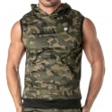 TOF Paris Veste à Capuche Militaire Camouflage