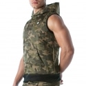 TOF Paris Army Sleeveless Hoodie - Camouflage