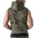 TOF Paris Veste à Capuche Militaire Camouflage