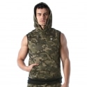 TOF Paris Veste à Capuche Militaire Camouflage