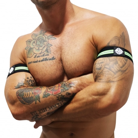 Breedwell 2-Pack New Wave Armbands - Black - Neon Green