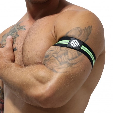 Breedwell 2-Pack New Wave Armbands - Black - Neon Green