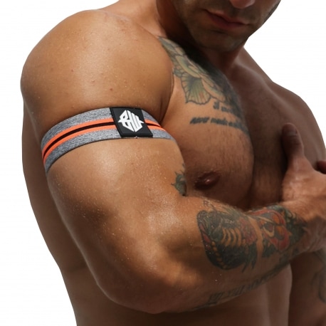 Breedwell 2-Pack New Wave Armbands - Grey - Neon Orange