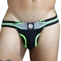 Breedwell Jock Strap New Wave Noir - Vert Fluo