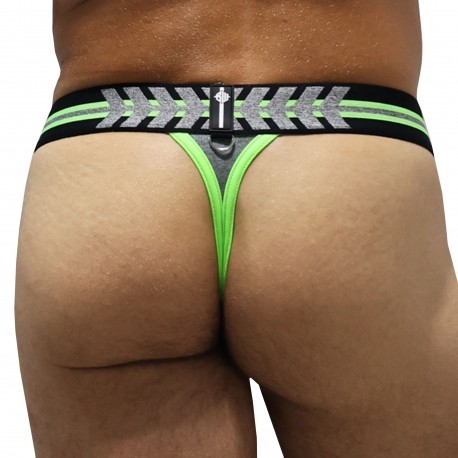 Breedwell String New Wave Gris - Vert Fluo