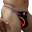 Breedwell New Wave Thong - Black - Neon Orange