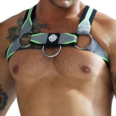 Breedwell New Wave Circuit Harness - Grey - Neon Green