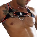 Breedwell New Wave Circuit Harness - Black - Neon Orange