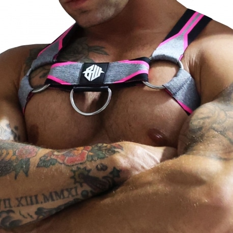 Breedwell New Wave Circuit Harness - Grey - Neon Pink