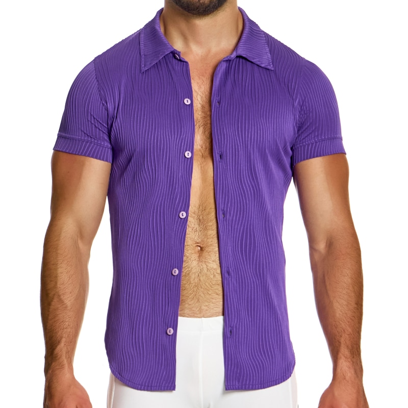 Modus Vivendi Curved Shirt - Purple | INDERWEAR