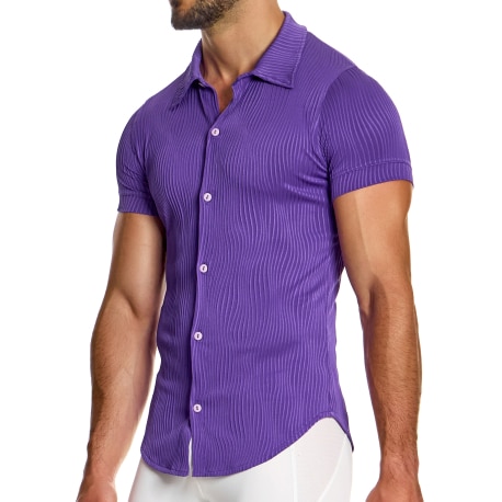 Modus Vivendi Curved Shirt - Purple