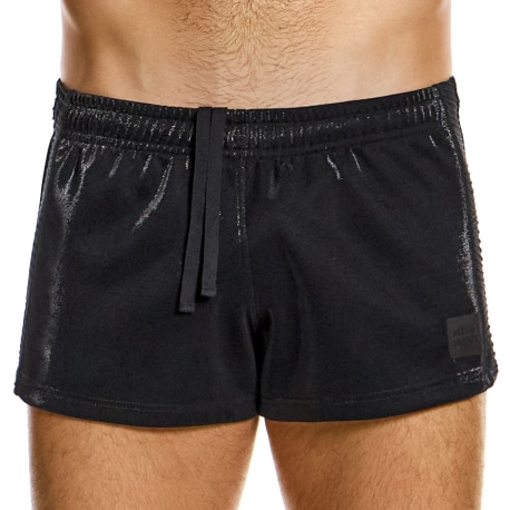 Modus Vivendi Curved 80's Shorts - Black