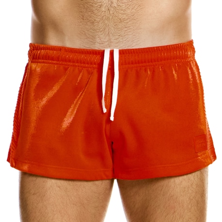 Modus Vivendi Curved 80's Shorts - Orange