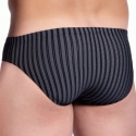 Olaf Benz RED 2311 Sport Briefs - Black - Silver Stripe