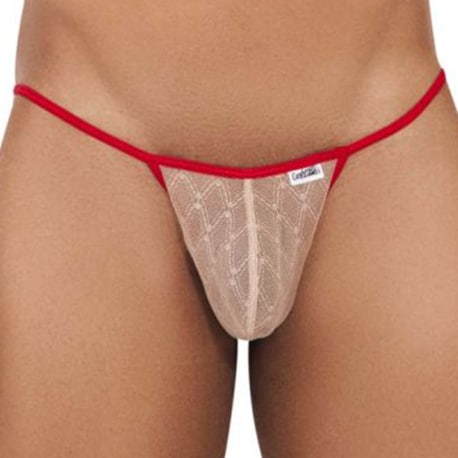 CandyMan Micro Lace Jockstrap - Beige